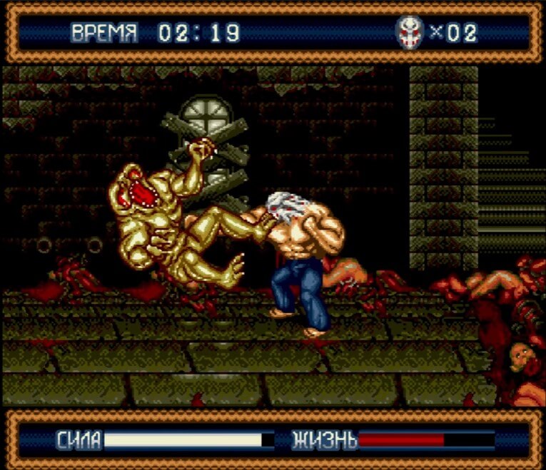 Splatterhouse 3 - геймплей игры Sega Mega Drive\Genesis